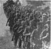 German infantrymen marching