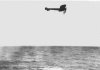 Blériot takes off across the English Channel