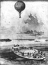 Reconnaissance balloon during the Civil War.