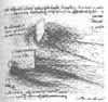 Da Vinci's drawing of flow fields