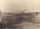 The beginning of the first flight, December 17, 1903. 