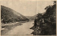 The New River near Hawks Nest, West Virginia.