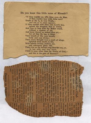 Miscellaneous documents and clippings (5 of 7)