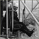 Frank Coffyn's photographer on hydroaeroplane.