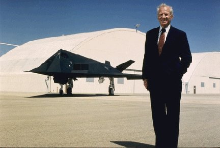 Ben Rich with F-117 Nighthawk