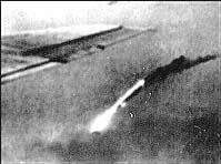 Damaged B-29 fells
