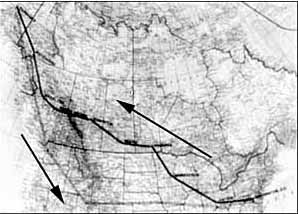 Route of the B-10s to Alaska and return.