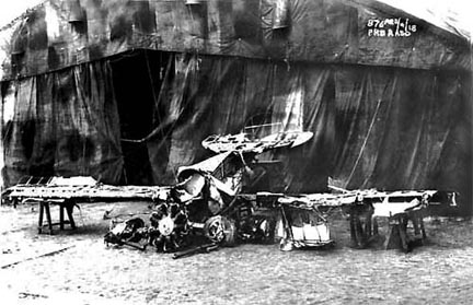 Red Baron�s wrecked plane