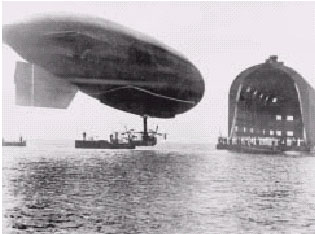 Navy dirigible