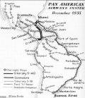 Pan Am Route Map - 1933