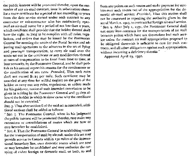 McNary-Watres Act