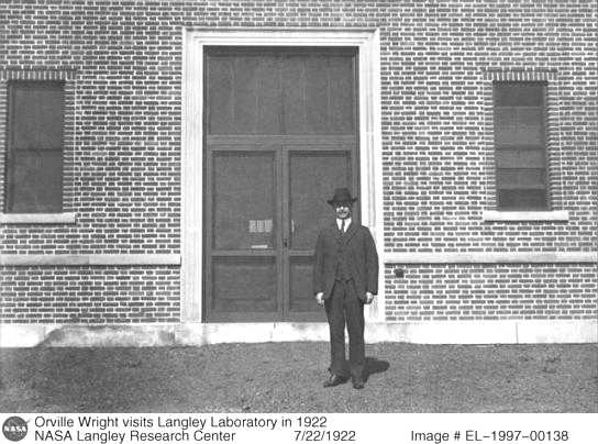 Orville Wright visits Langley