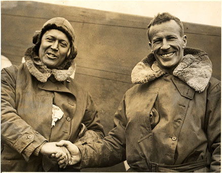 Pilot Kingford-Smith and co-pilot Pond