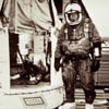 Kittinger readies for high-altitude jump.