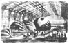 During the Siege of Paris in the Franco-Prussian War, 1870-1871, balloons were manufactured within railroad stations in Paris