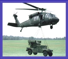 The Sikorsky UH 60-L Black Hawk has a stronger external cargo hook than earlier versions