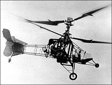 Almost thirty years after building his first helicopter, Louis Br&eacute;guet designed and built this coaxial machine, which marked a