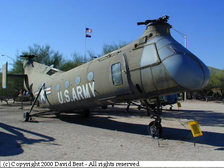 The Piasecki CH21-C, referred to as the Flying Banana, was used extensively by the U