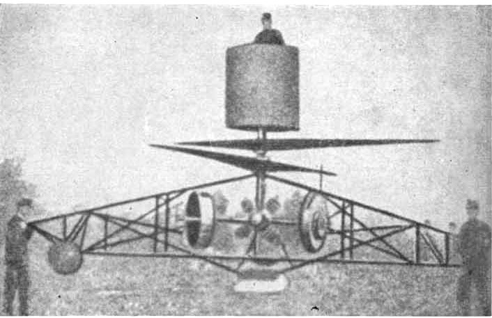Stephan Petroczy and Theodore von Karman designed a captive helicopter for observation, not transportation