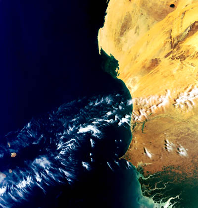 The first Envisat check-up of the Earth, March 22, 2002