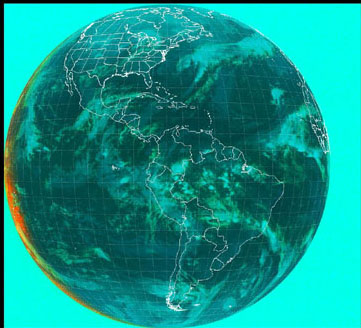 GOES 8 image � Feb. 2002