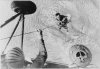 Alan Shepard being hoisted aboard ship after his flight