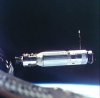 Agena Target Docking vehicle seen from Gemini 8 spacecraft