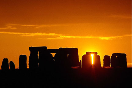 Stonehenge at sunset