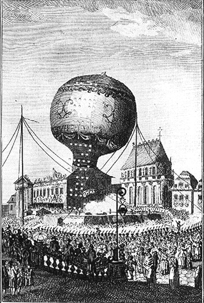 Early balloon flight in France