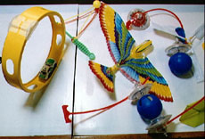 Toys used in space