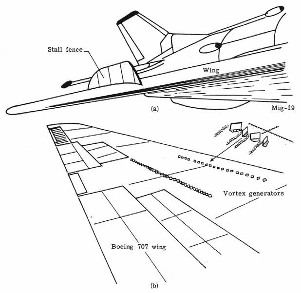 Stall fence on wing