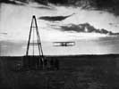 Wilbur Wright in one of his first public flights.