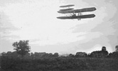 The 1905 Wright Flyer 3 over Huffman Prairie.