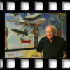 Robert McCall painting a mural