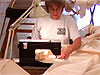 Sewing the fabric