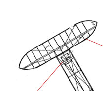 top view of tail