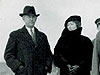 Orville Wright, Mrs. William Kepner, Major William E. Kepner, Captain Albert W. Stevens, and General Albert J. Bowley after a ceremony at Wright Field.Image credit: Wright State University